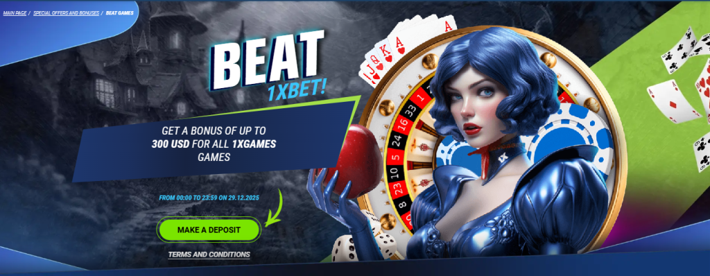 1xBet casino games