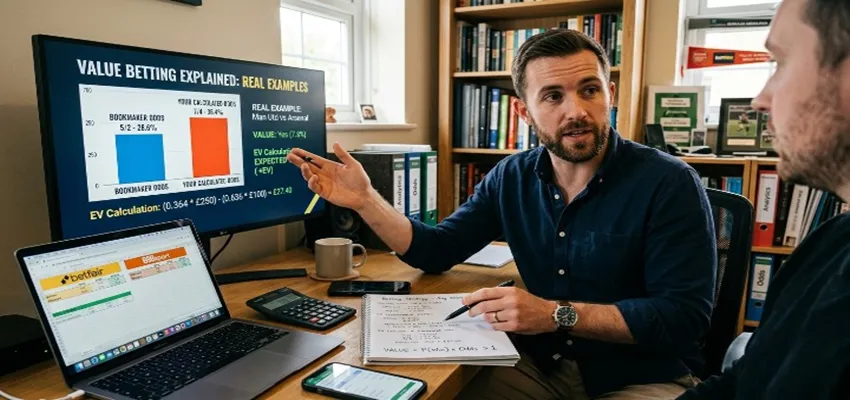 Value betting concept explained with real betting odds and example calculations.