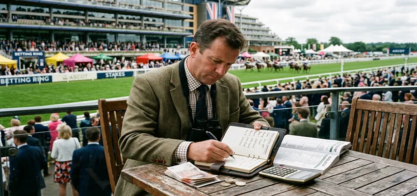 Horse racing bankroll management strategy showing disciplined staking, risk control, and long-term betting money management system