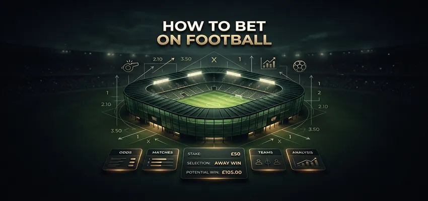 Step-by-step beginner’s guide explaining how to bet on football safely and effectively for first-time users.