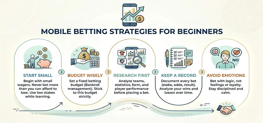 Beginner-friendly strategies to improve success in mobile sports betting.
