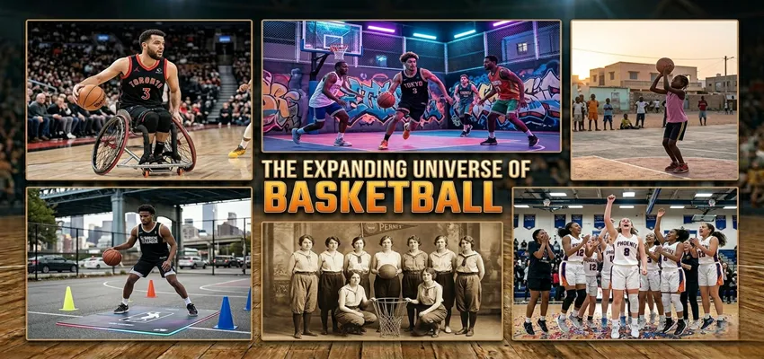 Abstract representation of basketball’s global growth and expanding popularity in sports.