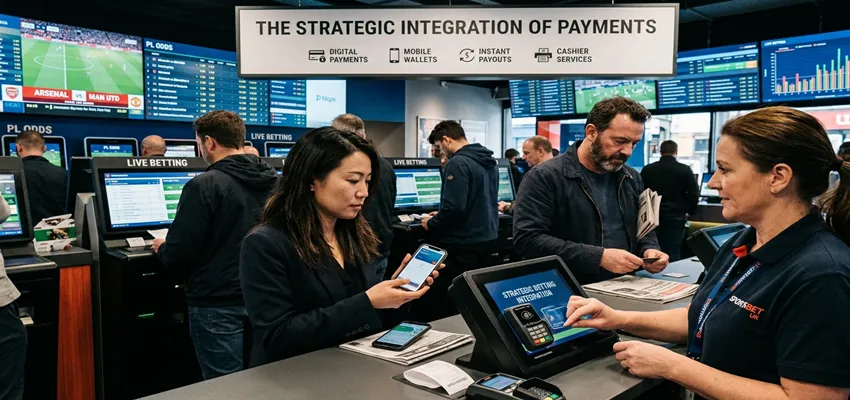 Diagram showing strategic integration of payment systems in online betting platforms