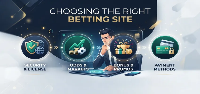 Choosing the right betting site with key factors to compare odds, bonuses, security, and user experience