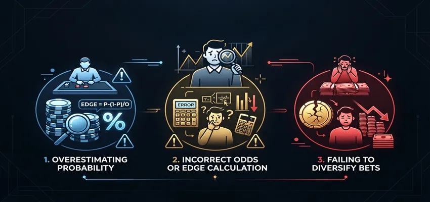 Avoid common Kelly Criterion mistakes that can lead to oversized stakes, unnecessary losses, and poor bankroll management.