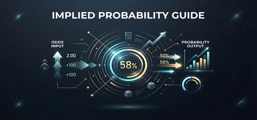 Calculate implied probability from betting odds and understand what bookmakers' prices really mean before placing a bet.