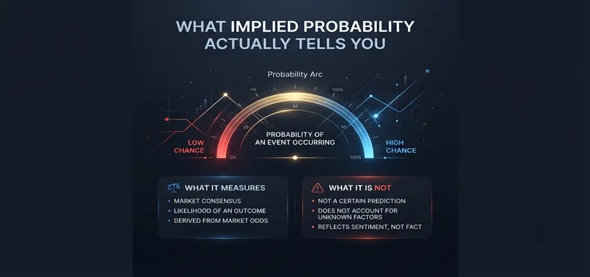 Learn what implied probability reveals about betting odds and how to compare bookmaker expectations with your own analysis.