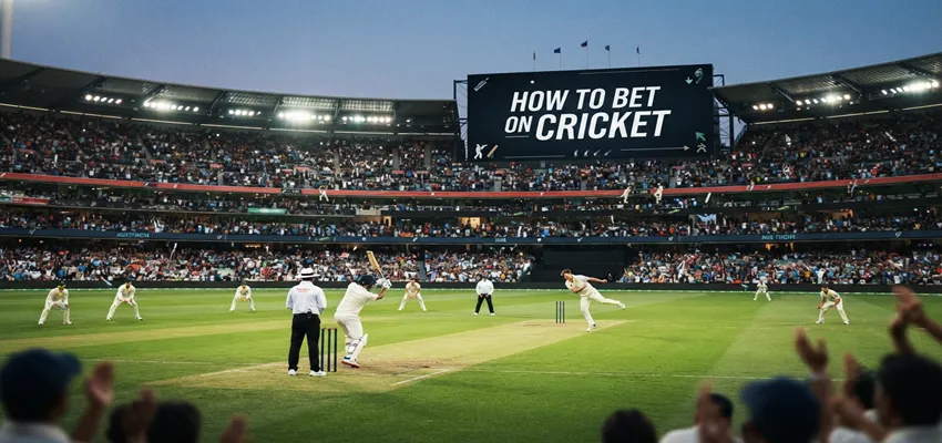 Learn how to bet on cricket with this beginner-friendly guide covering cricket betting basics, markets, and betting tips