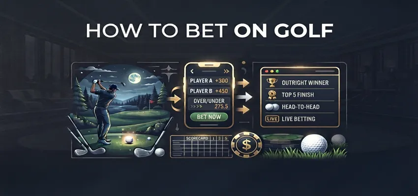 Learn how to bet on golf with expert tips on outright winners, each-way bets, odds, and smarter golf betting strategies
