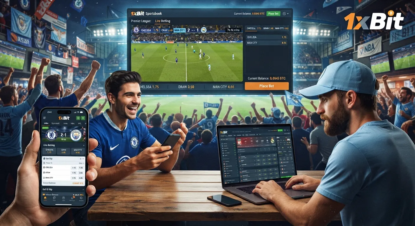 Explore the 1xBit Sportsbook with live betting, competitive odds, and thousands of sports markets