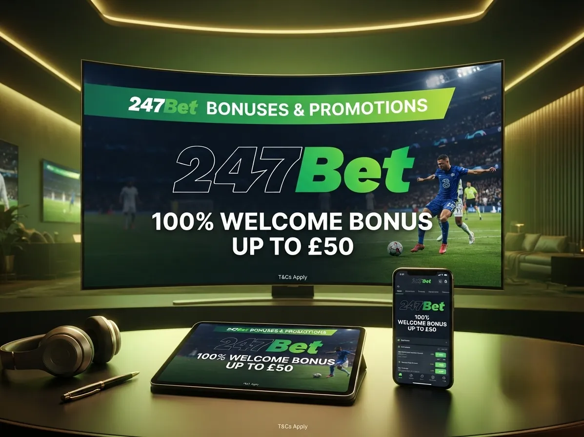 247Bet welcome bonus and latest betting promotions for UK players