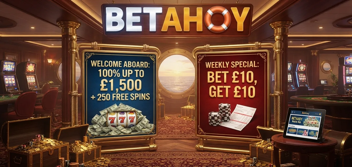 BetAhoy welcome bonus details and registration process with a look at the £10 Free Bet offer for new UK players