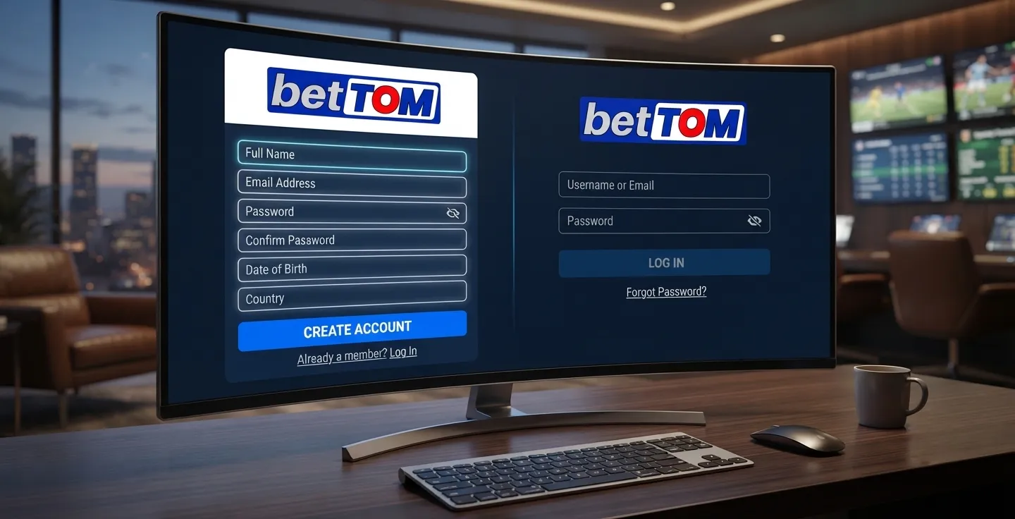 Create a BetTom account and start betting in minutes