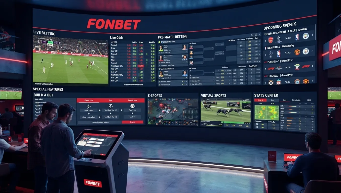 Fonbet sports betting with football markets, live odds, and a wide range of betting options