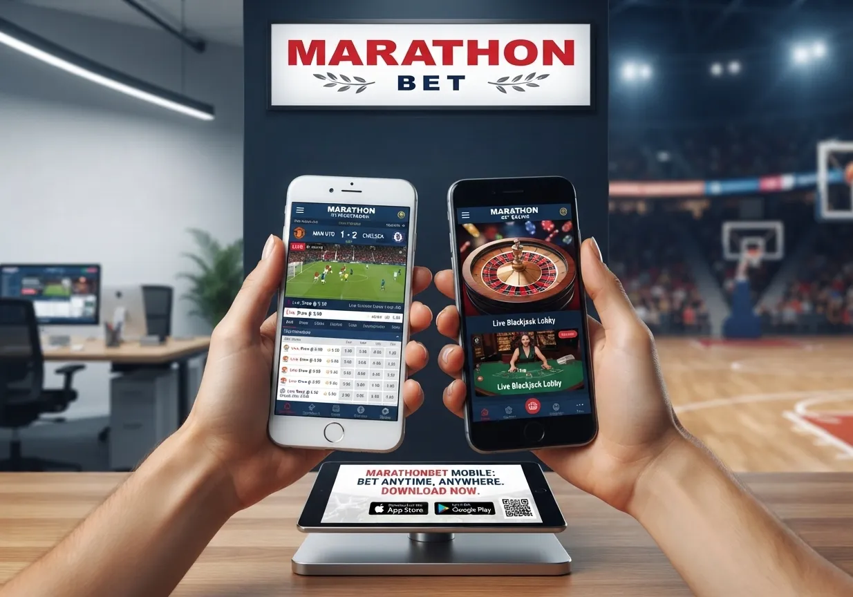 Download the Marathonbet mobile app for Android and iOS to enjoy sports betting and casino games anywhere