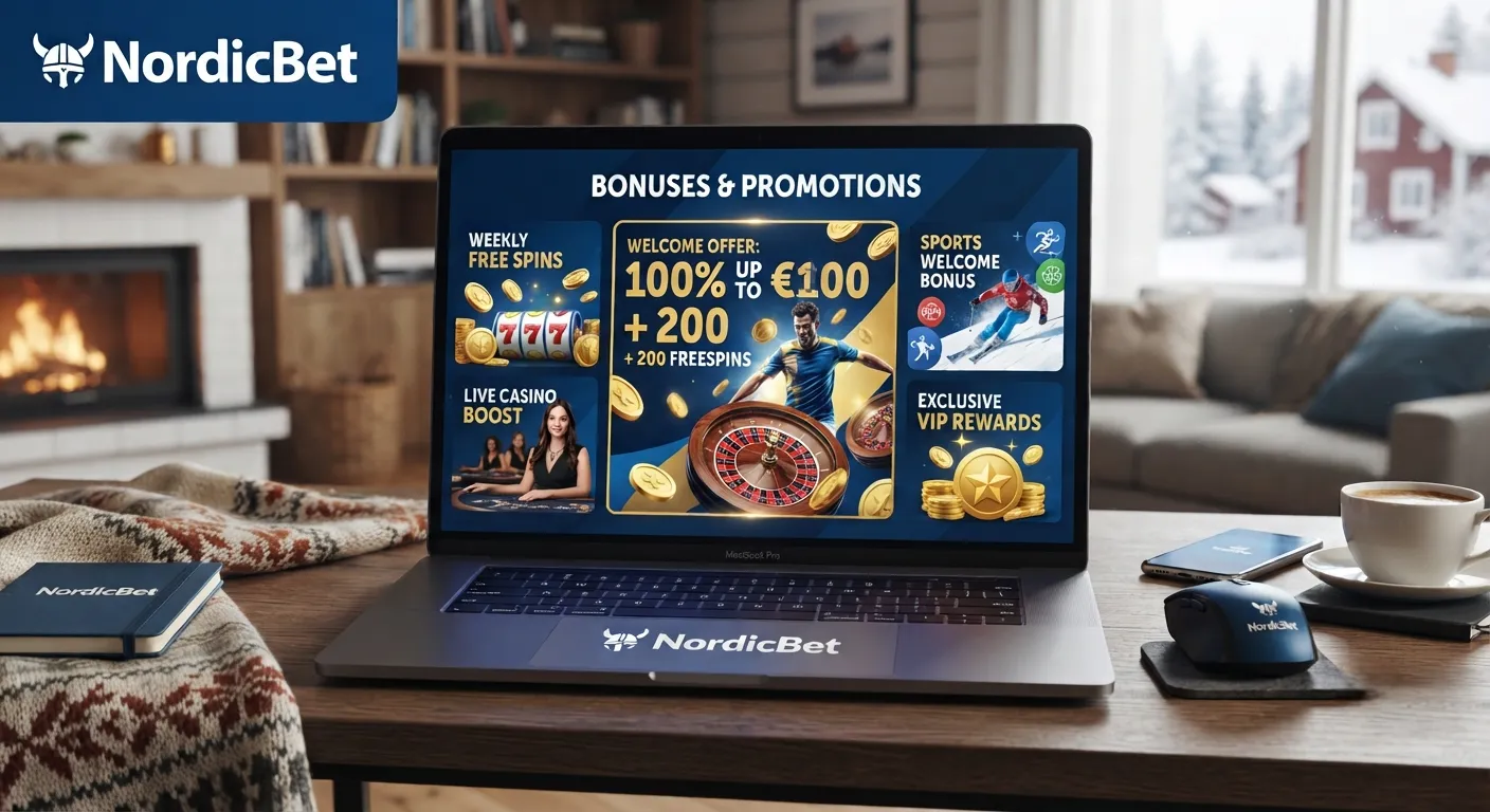 NordicBet bonuses and promotions offering welcome rewards and betting offers