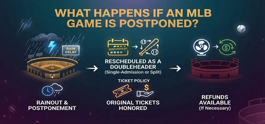 What happens when an MLB game is postponed and baseball bets are affected