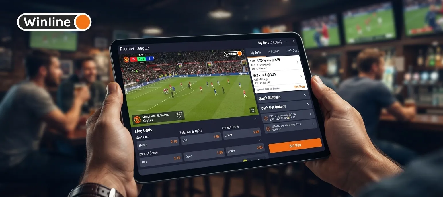 Bet live on Winline and react to every key moment with fast in-play markets and updated odds.